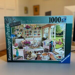 Ravensburger Puzzle “The Tea House” 1000 Piece Jigsaw Puzzle–COMPLETE!